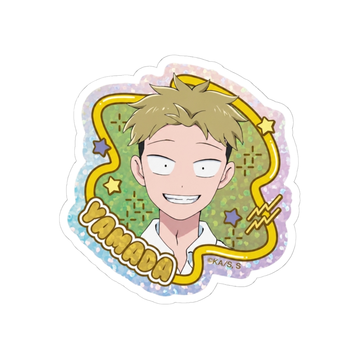 SaleLimitedPre-ownedPre-orderBack-orderOrder ClosedTV Anime "You and I are Polar Opposites" Shiny Sticker 3. YamadaEnsky590 JPY660 - alternate angle 1, merchandise
