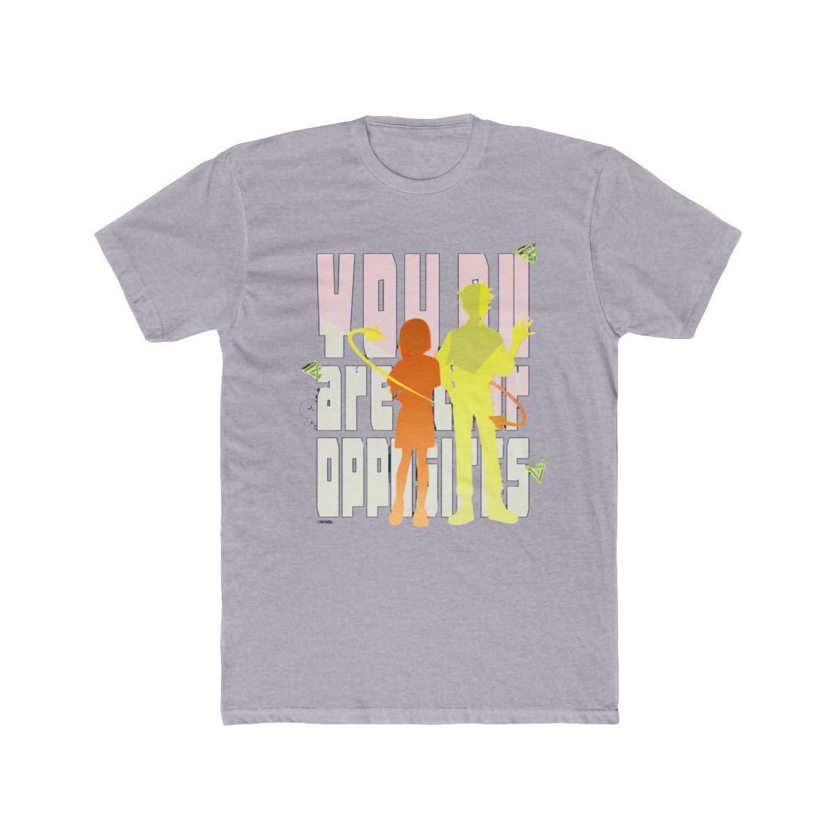 CDJapan : T Shirt (Charcoal) L Size " You and I Are Polar Opposites " 02 / Yamada Nishi Design Charcoal / L Collectible