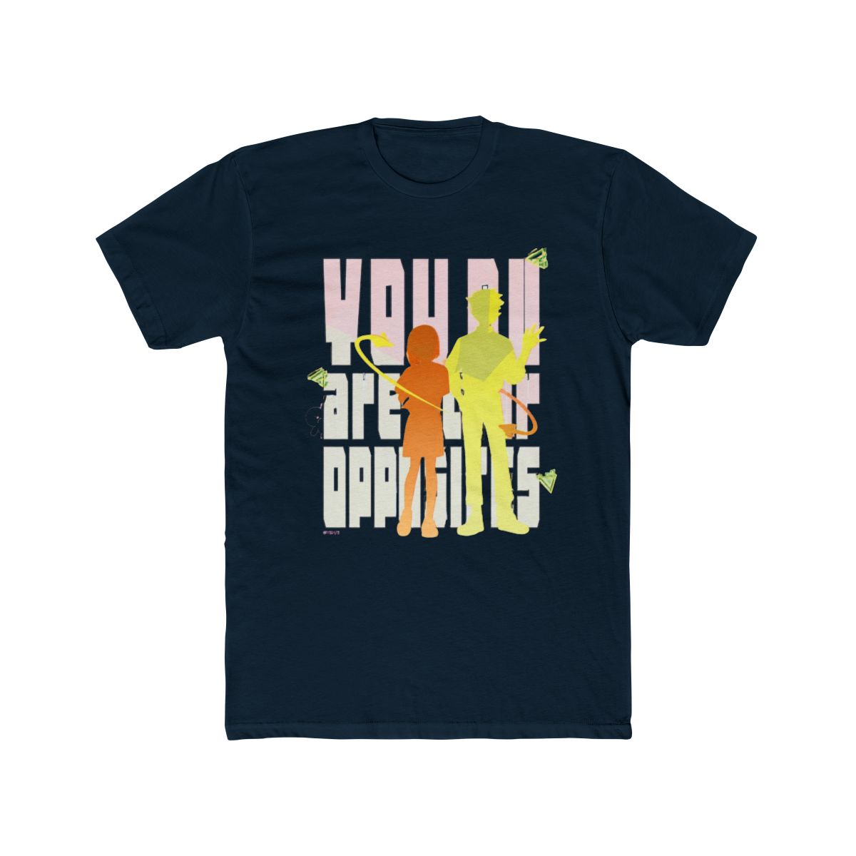 CDJapan : T Shirt (Charcoal) L Size " You and I Are Polar Opposites " 02 / Yamada Nishi Design Charcoal / L Collectible