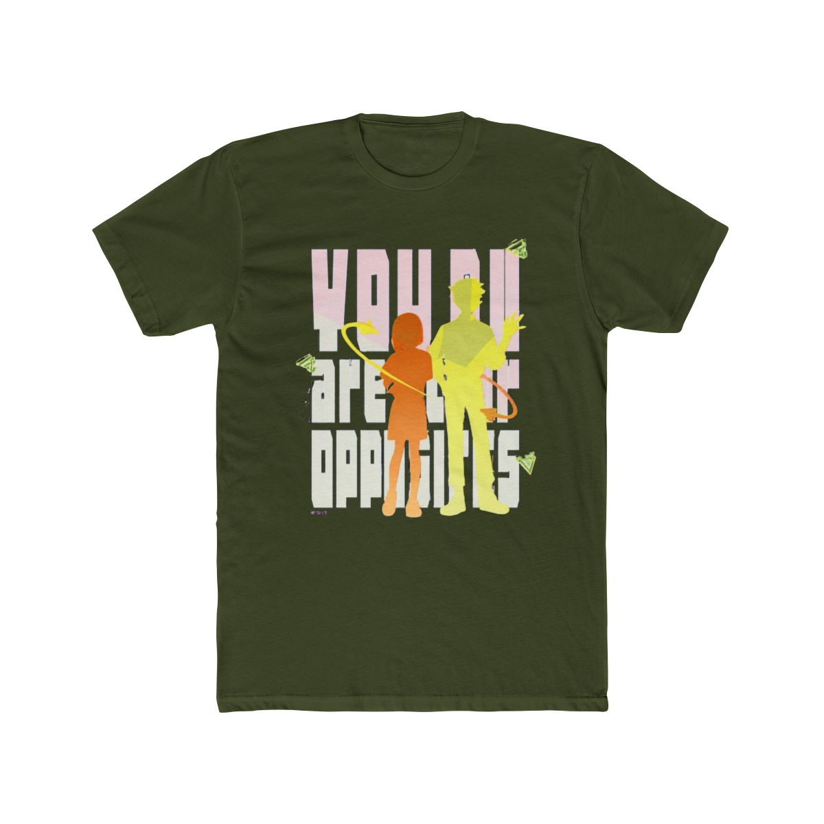 CDJapan : T Shirt (Charcoal) L Size " You and I Are Polar Opposites " 02 / Yamada Nishi Design Charcoal / L Collectible - alternate angle 5, merchandise