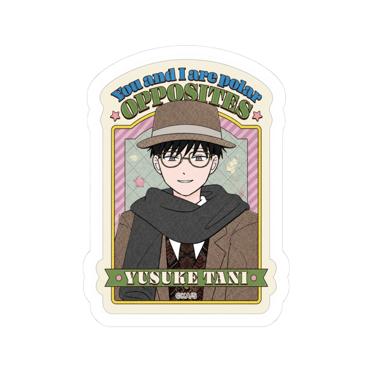 SaleLimitedPre-ownedPre-orderBack-orderOrder ClosedYou and I are Polar Opposites Sticker Yuusuke TaniMovic